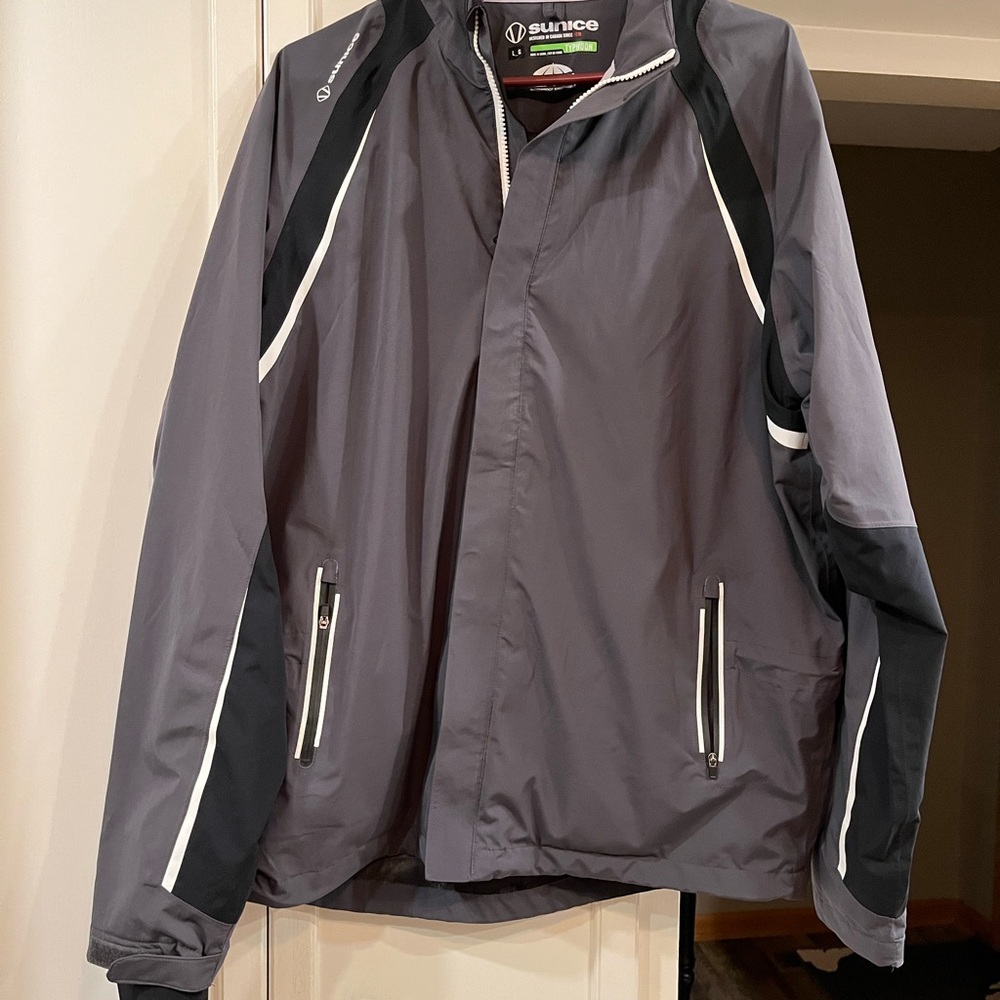 Sunice Men's Typhoon Zephal Jacket Waterproof Golf Size Large
